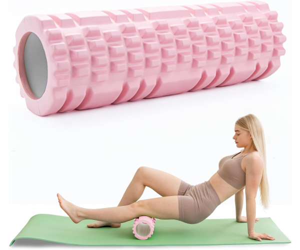 pilatesrolle inkl. yogasäule, faszienrolle pink, sport foam roller, multifunktions schaumstoffrolle, ideal zum muskelaufbau pilatesrolle inkl. yogasäule, faszienrolle pink, sport foam roller, multifunktions schaumstoffrolle, ideal zum muskelaufbau